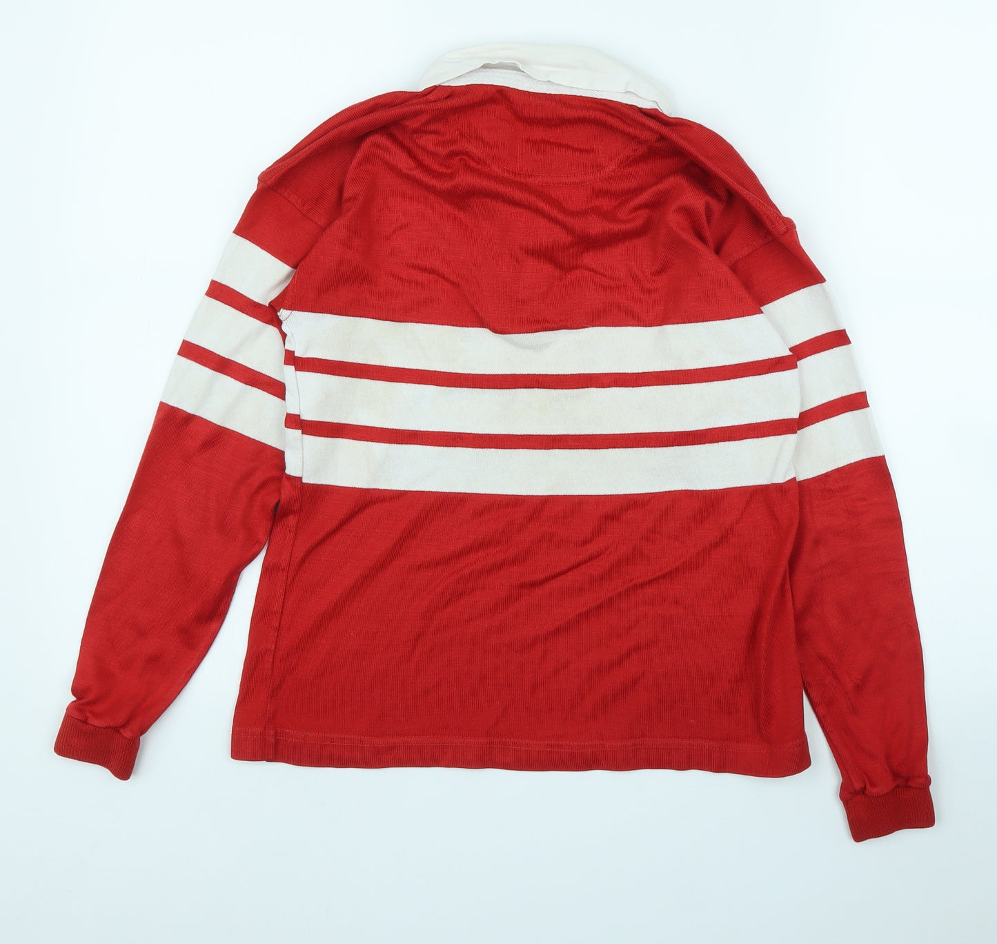 Preworn Boys Red   Jersey Polo Size 8-9 Years