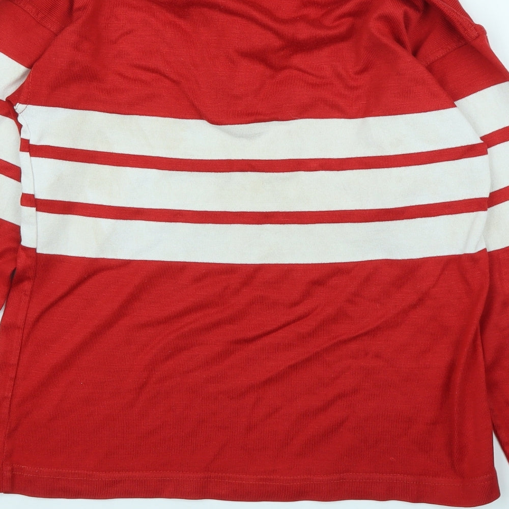 Preworn Boys Red   Jersey Polo Size 8-9 Years