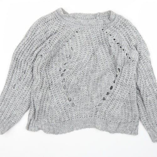 Gemelli Womens Grey   Pullover Jumper Size S