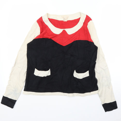H&M Womens Black   Pullover Jumper Size 10