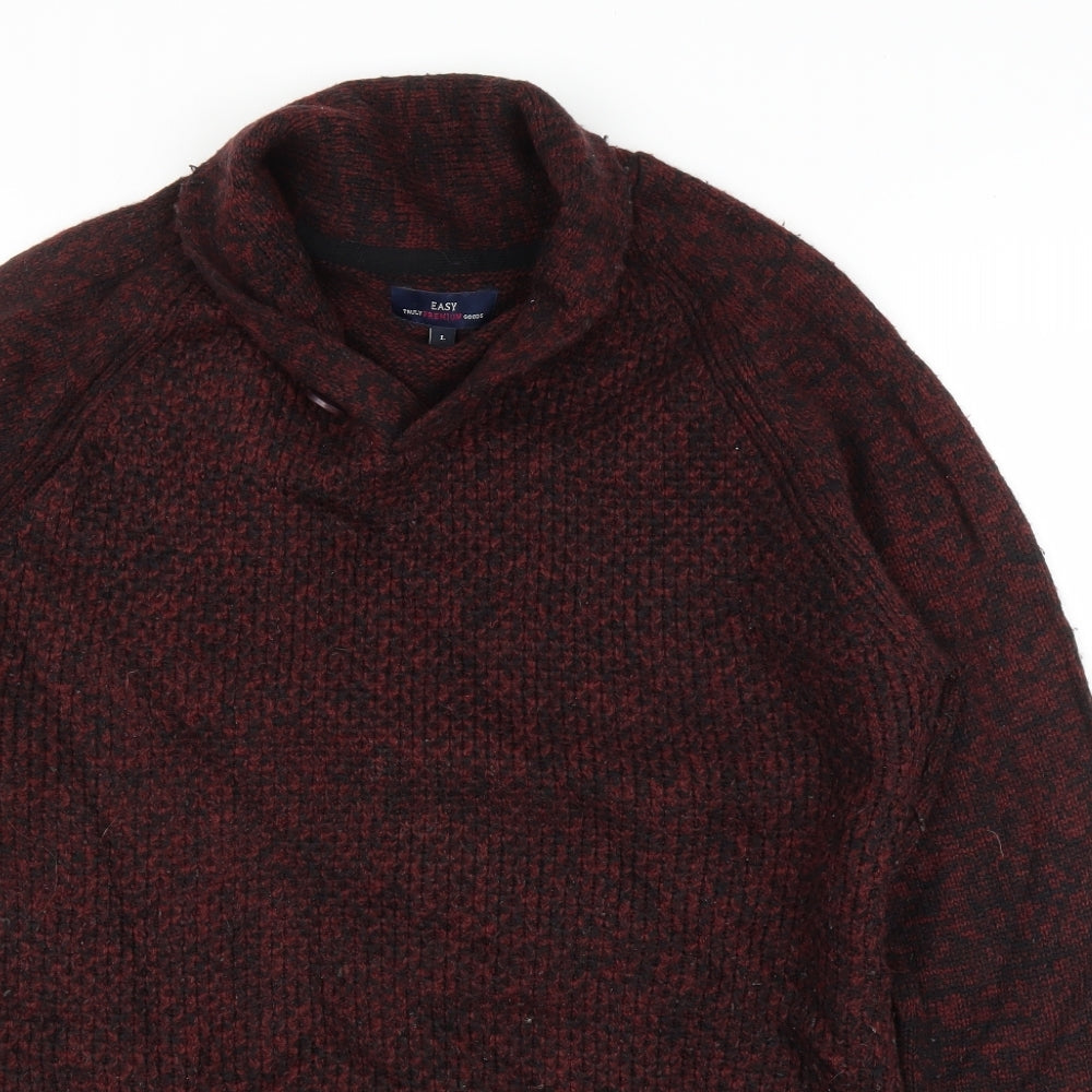 Easy Mens Purple   Pullover Jumper Size L