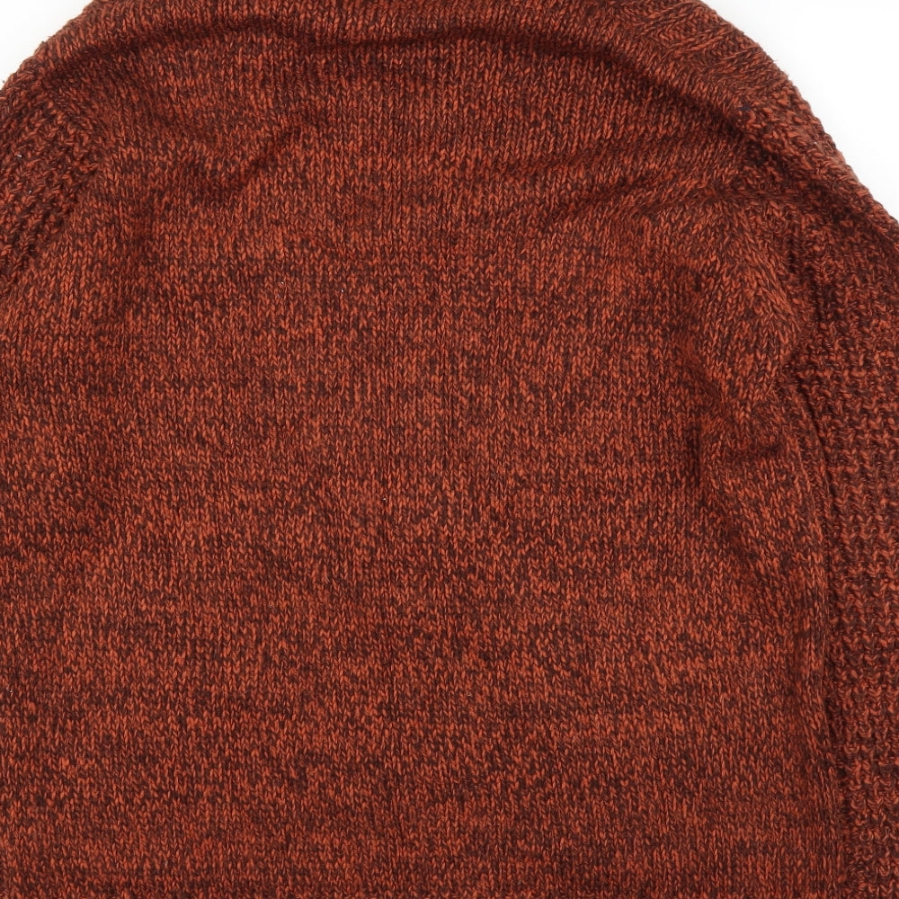 Primark Mens Orange   Cardigan Jumper Size XL