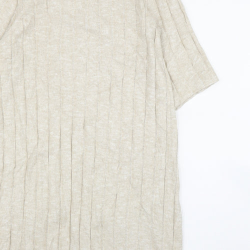F&F Womens Beige   Tunic Jumper Size 10