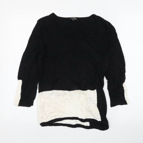 Warble Womens Black   Basic Blouse Size S