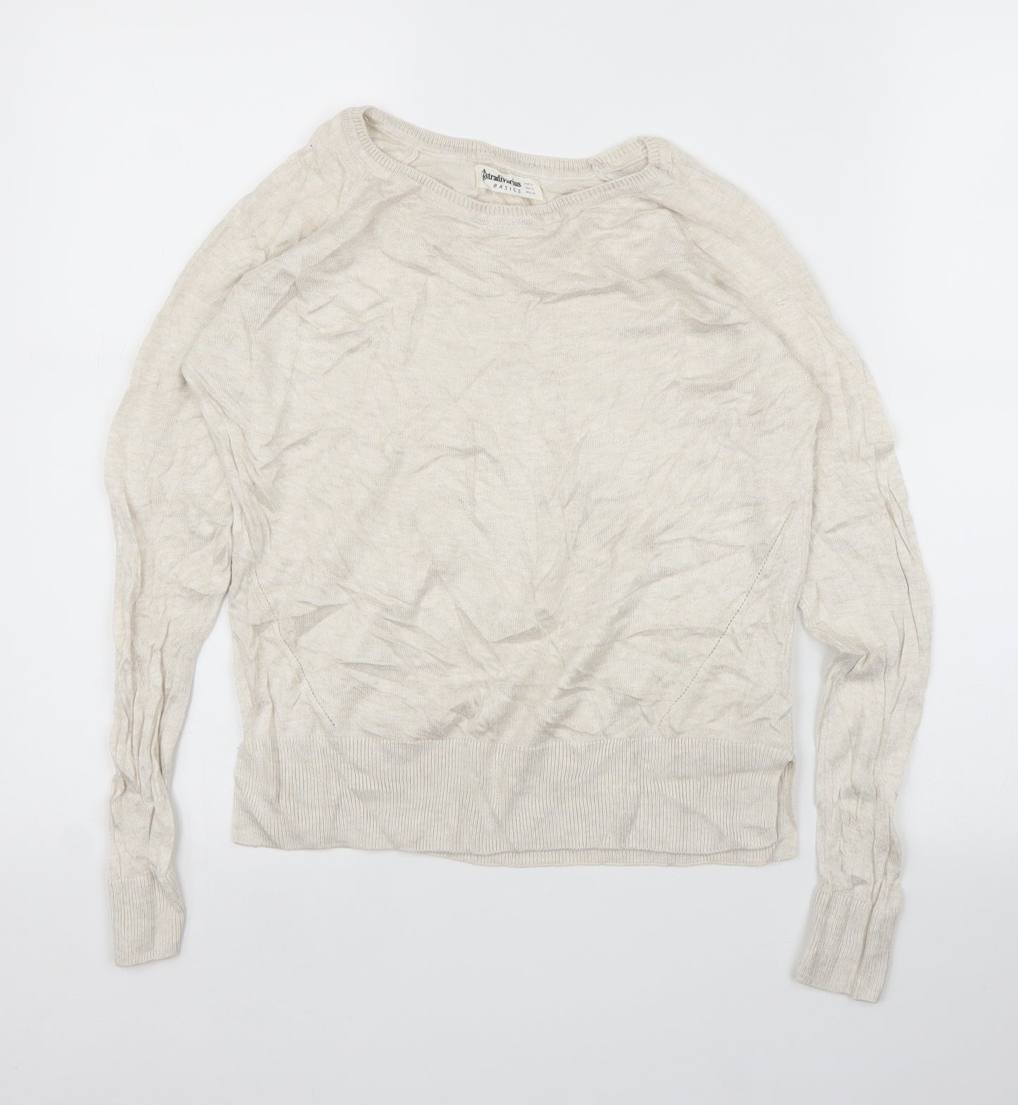 Stradavarius Womens Beige   Pullover Jumper Size S