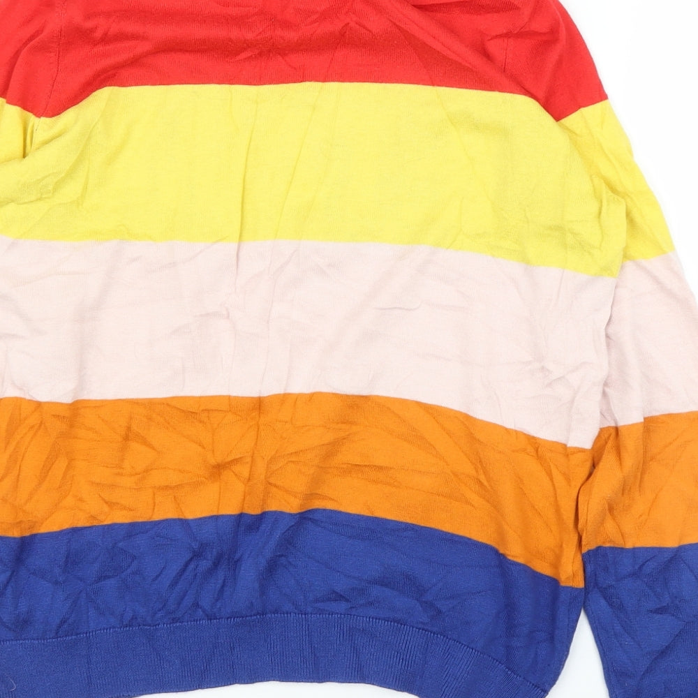 New Look Womens Multicoloured Striped  Pullover Jumper Size S
