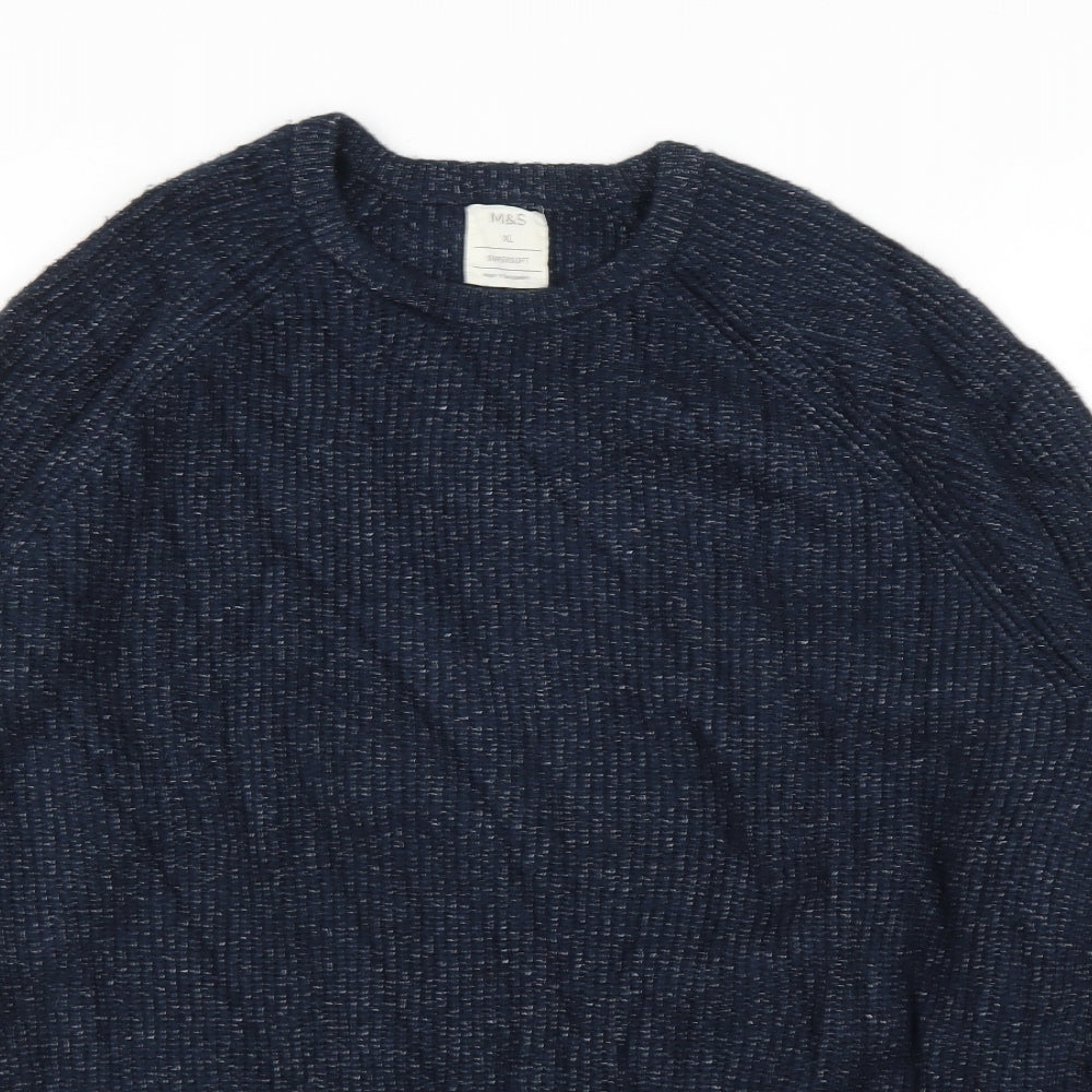 M&S Mens Blue   Pullover Jumper Size XL