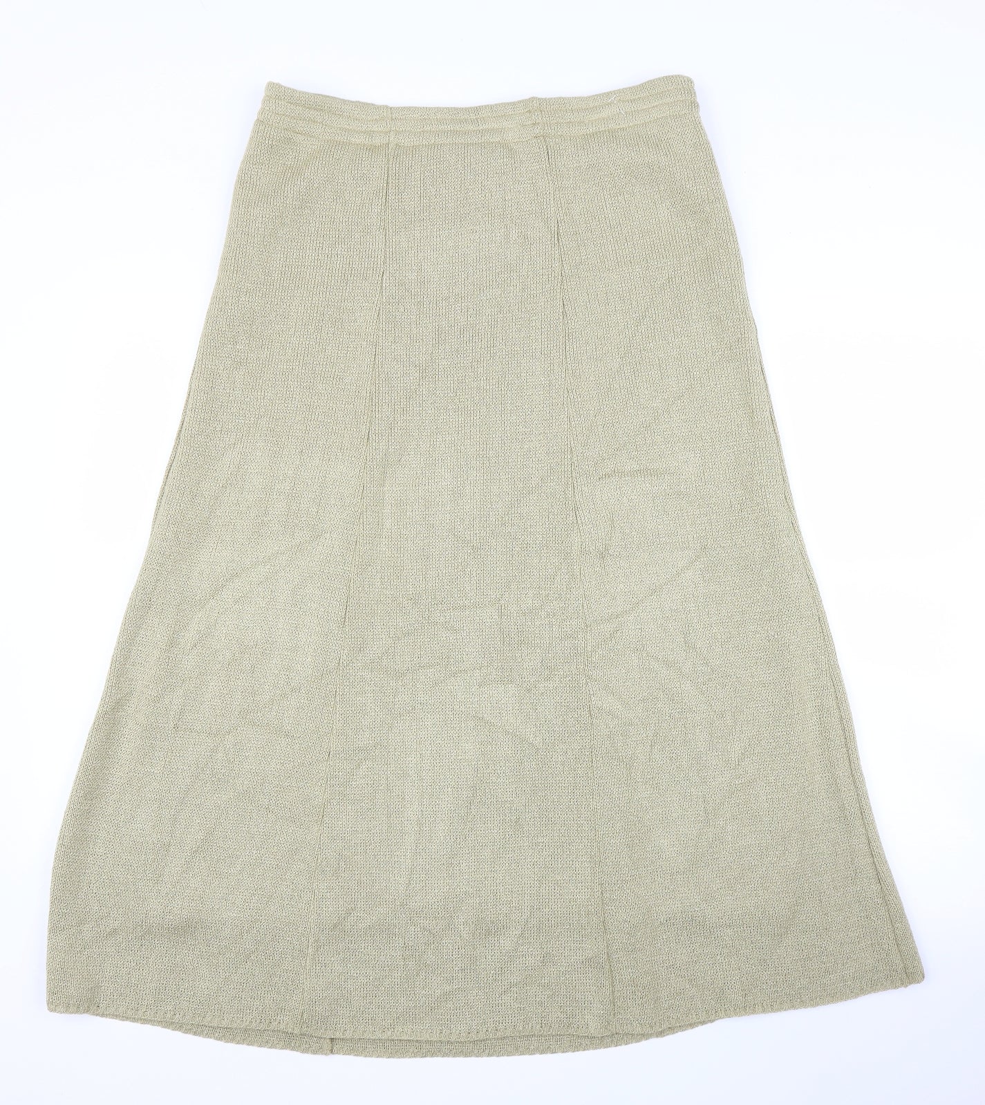 Reny Martan Womens Gold   A-Line Skirt Size 14