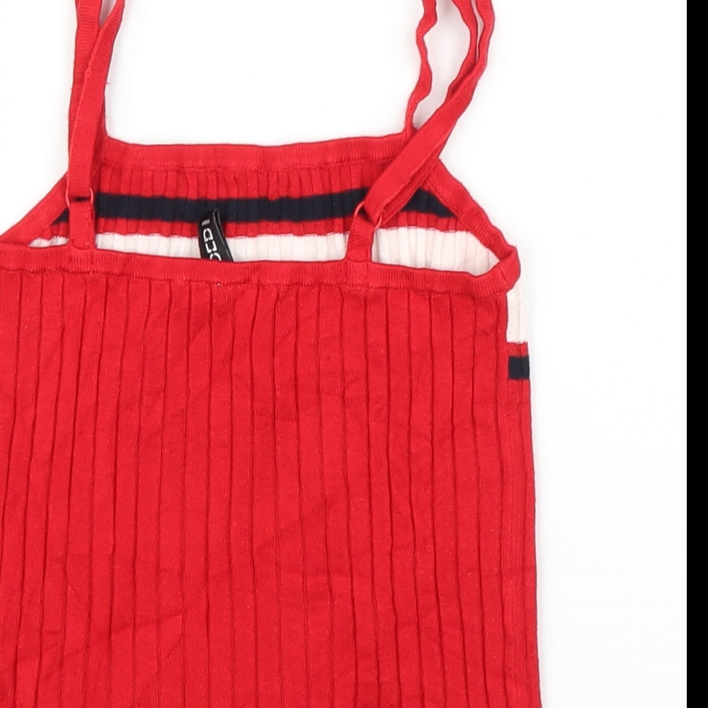 H&M Womens Red Striped  Camisole Blouse Size S