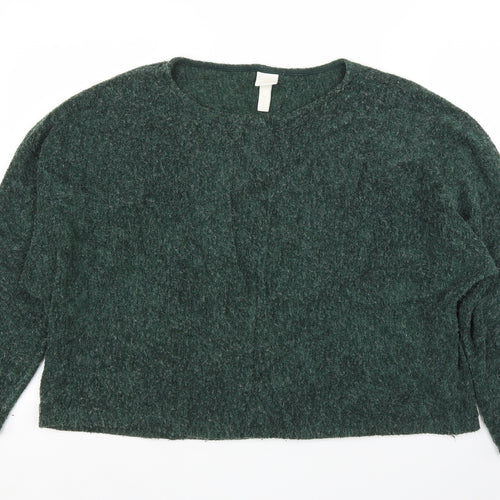 H&M Womens Green   Pullover Jumper Size L