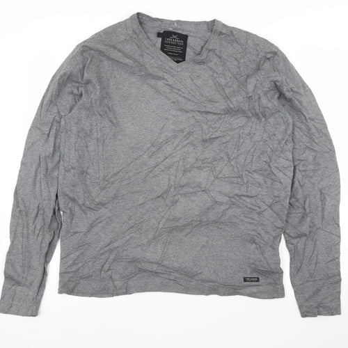 Threadbare Mens Grey   Pullover Jumper Size M