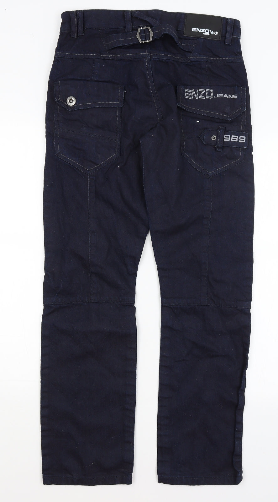 Enzo Jeans Mens Blue   Straight Jeans Size 30 in L30 in