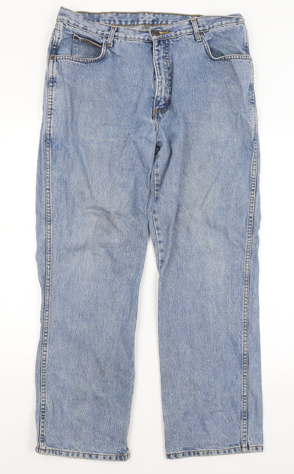 Wrangler Mens Blue   Straight Jeans Size 36 in L30 in