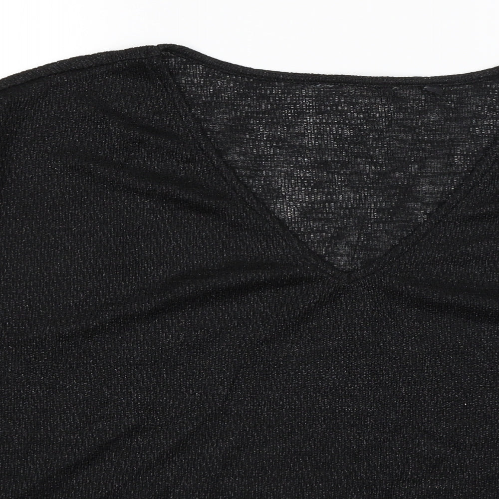 Preworn Womens Black   Basic T-Shirt Size 18