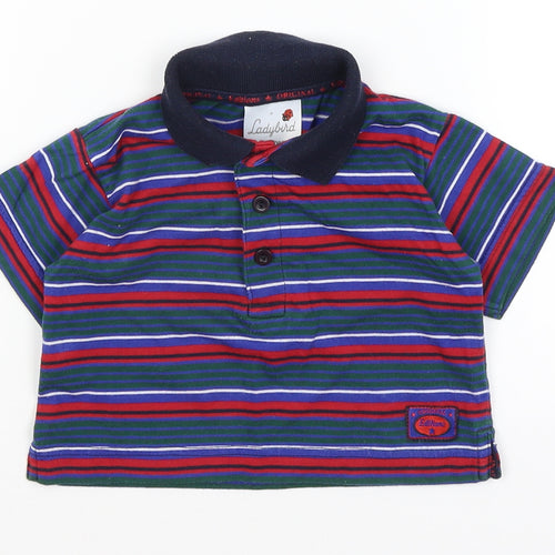 Ladybird Baby Green Striped  Basic T-Shirt Size 9-12 Months