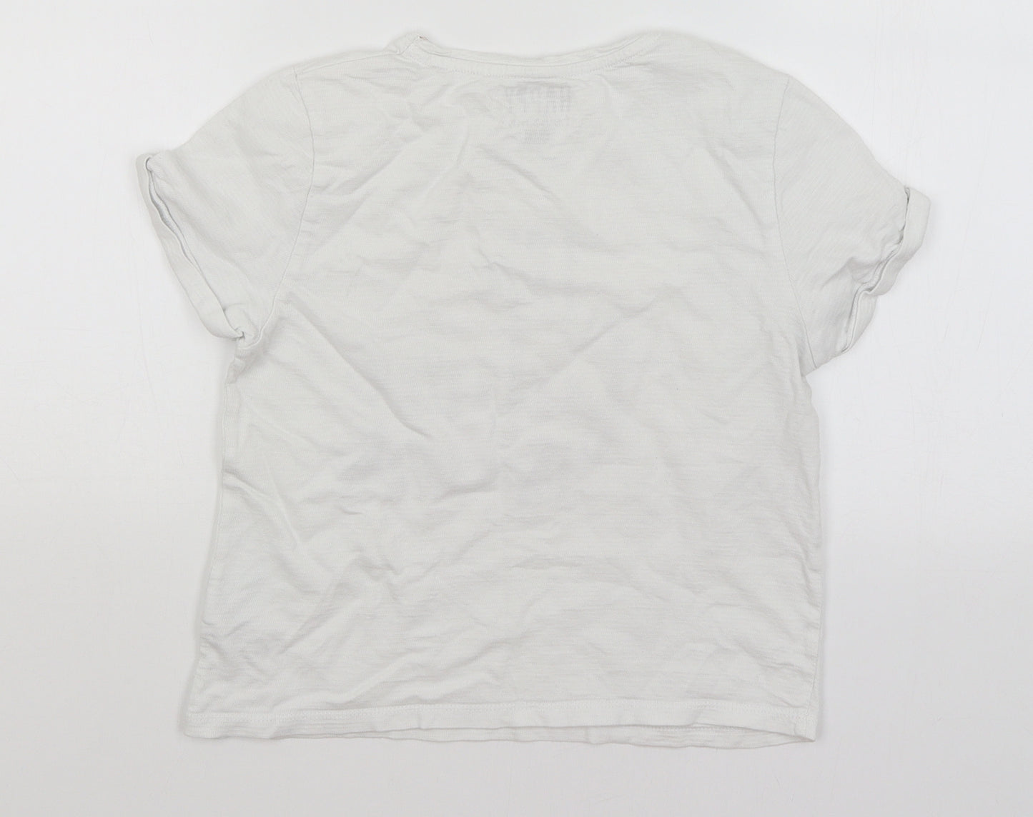 F&F Girls White   Basic T-Shirt Size 10-11 Years  - The Future is Ours