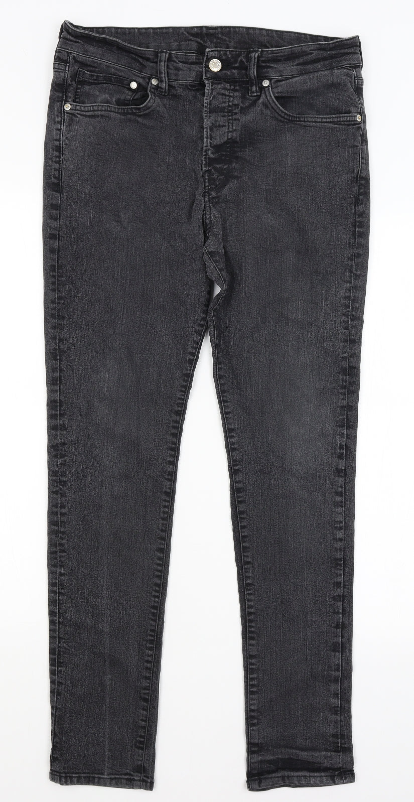 H&M Mens Black   Skinny Jeans Size 32 in L29 in
