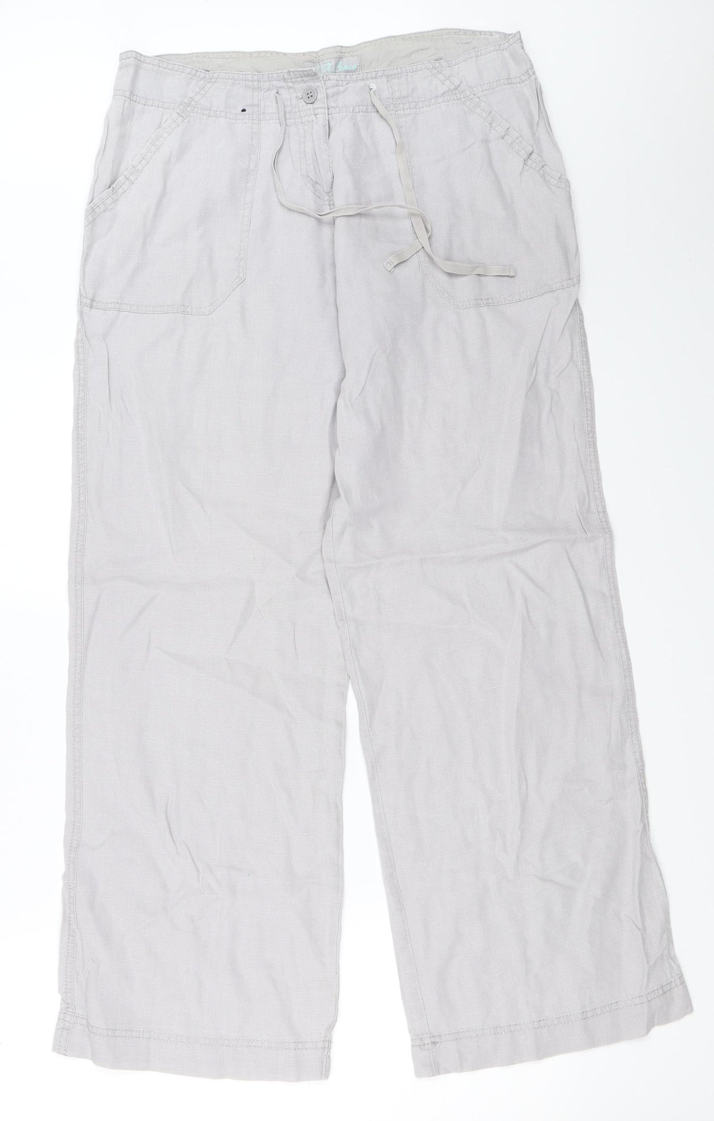 Atmosphere Womens Grey   Trousers  Size 12 L31 in