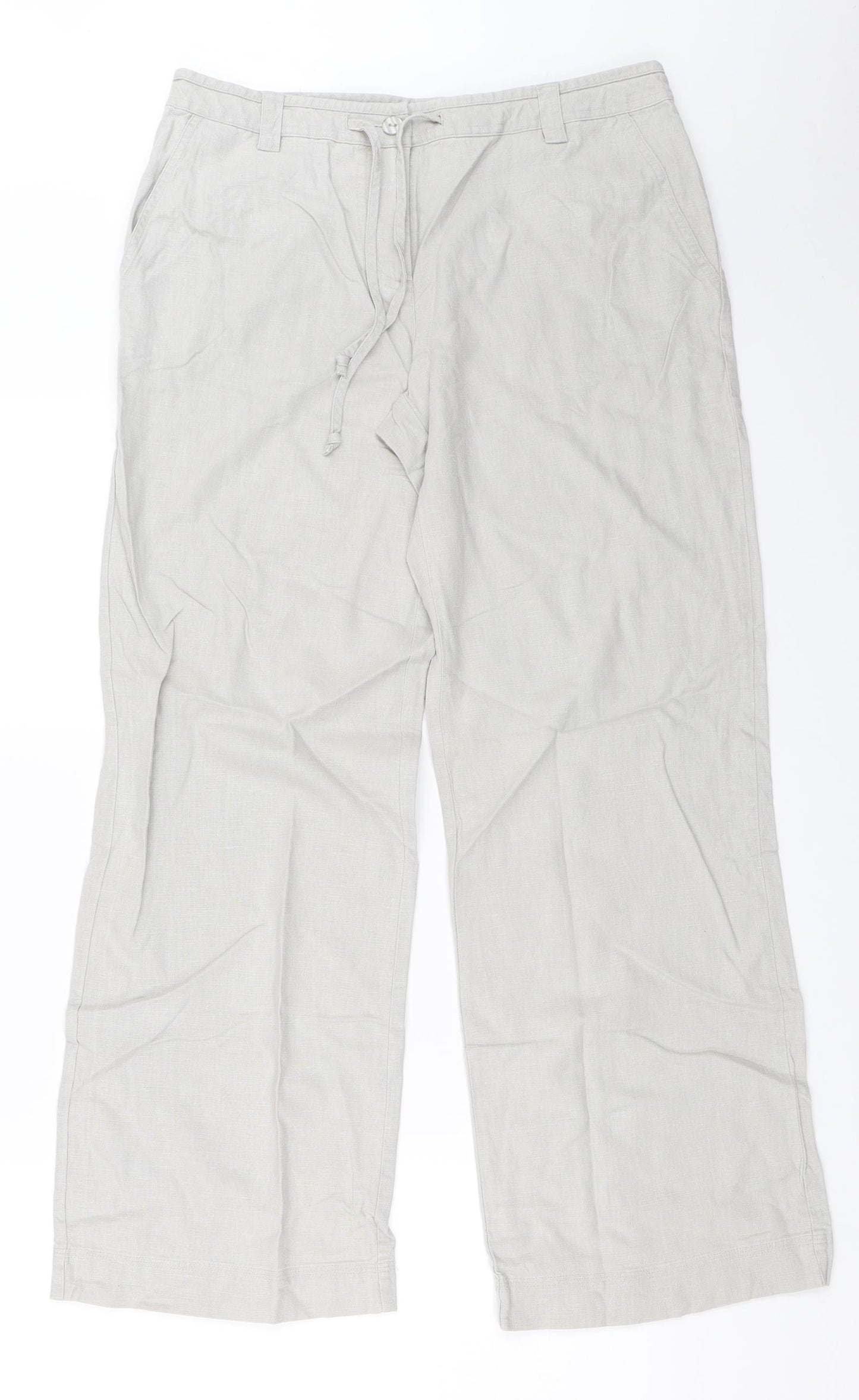 NEXT Womens Grey   Trousers  Size 8 L28 in