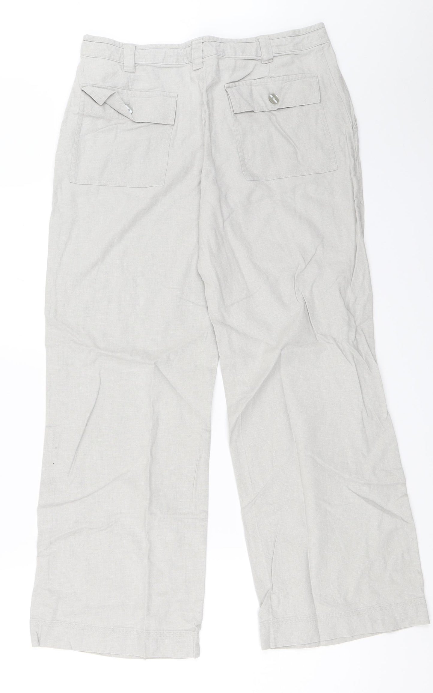 NEXT Womens Grey   Trousers  Size 8 L28 in