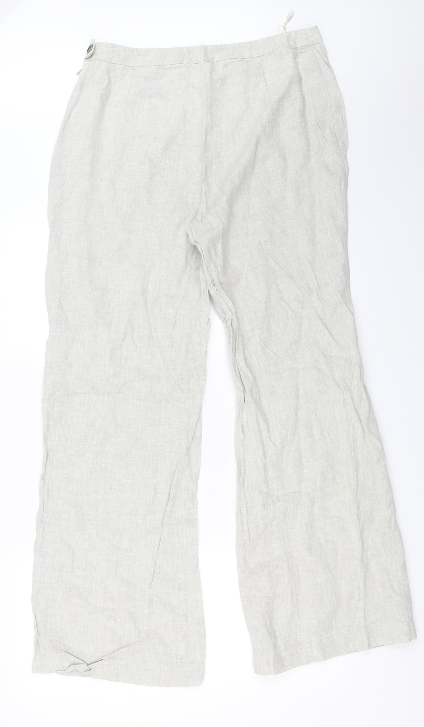Monnari Womens Grey   Trousers  Size 42 L31 in