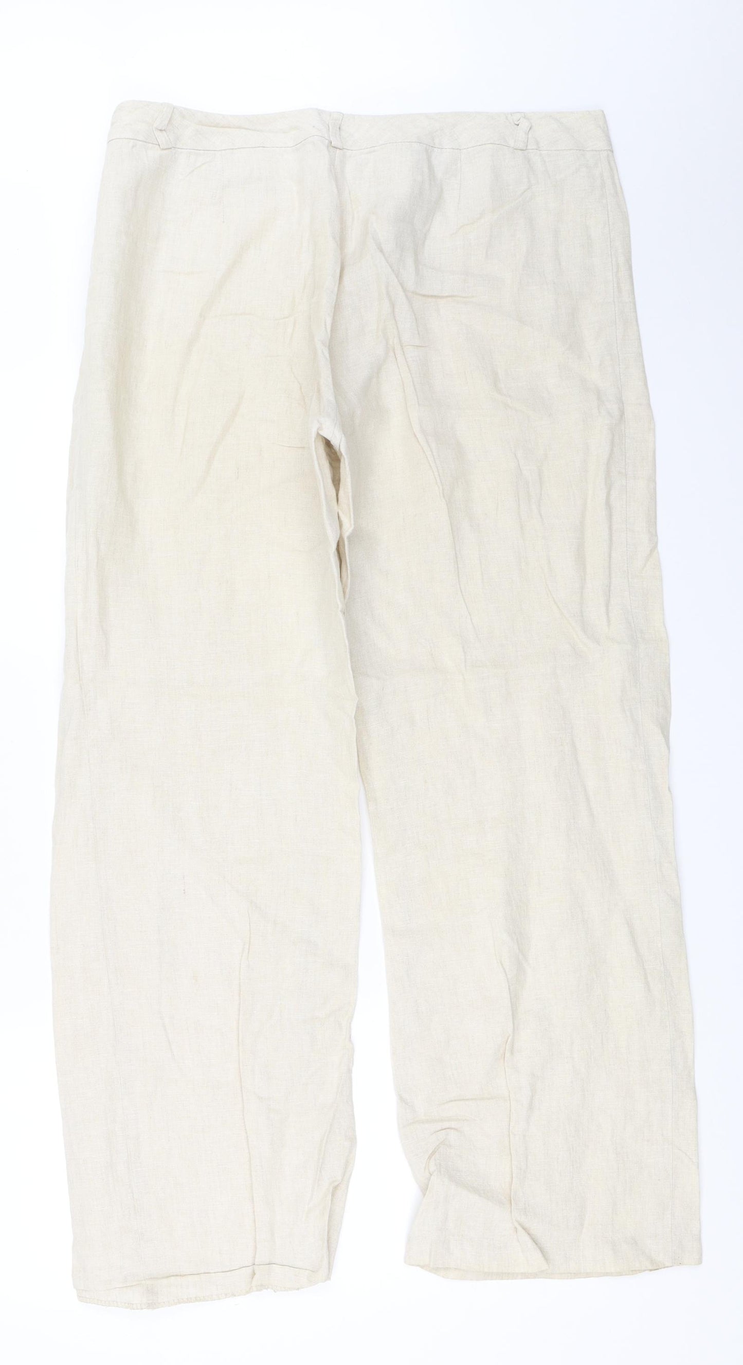Marks and Spencer Womens Beige   Trousers  Size 14 L30 in