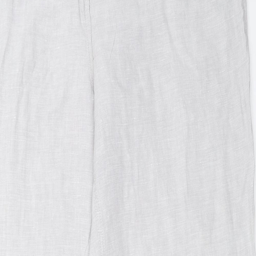 Per Una Womens Grey   Trousers  Size 16 L30.5 in