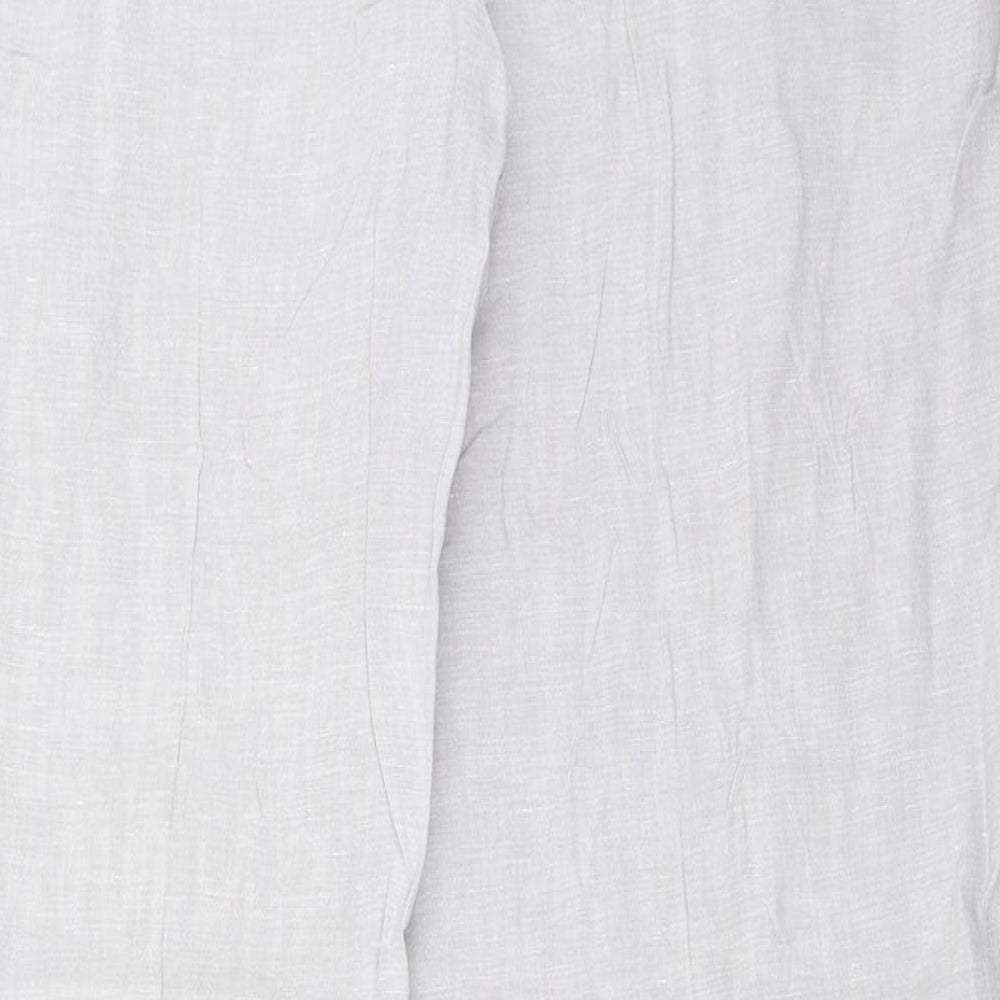 Per Una Womens Grey   Trousers  Size 16 L30.5 in