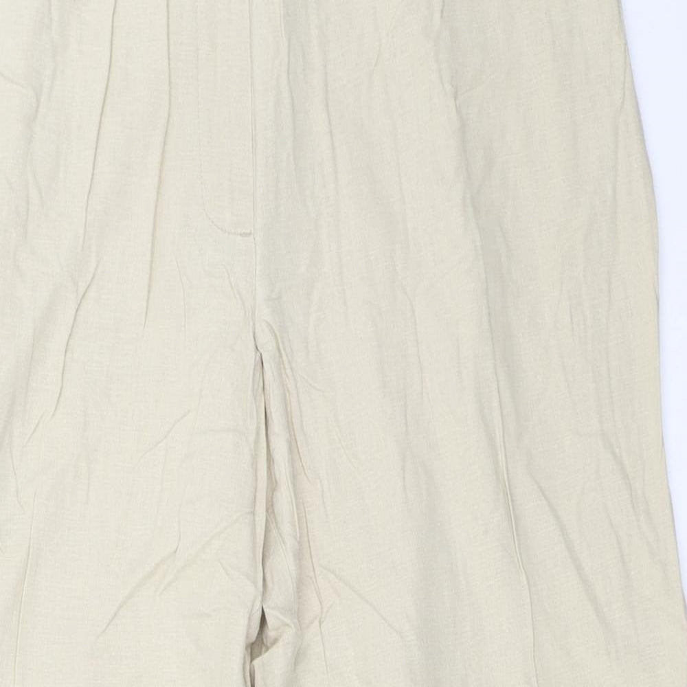 Marks and Spencer Womens Beige   Trousers  Size 16 L27 in