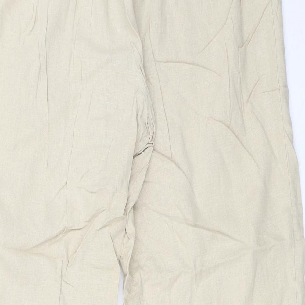 Marks and Spencer Womens Beige   Trousers  Size 16 L27 in