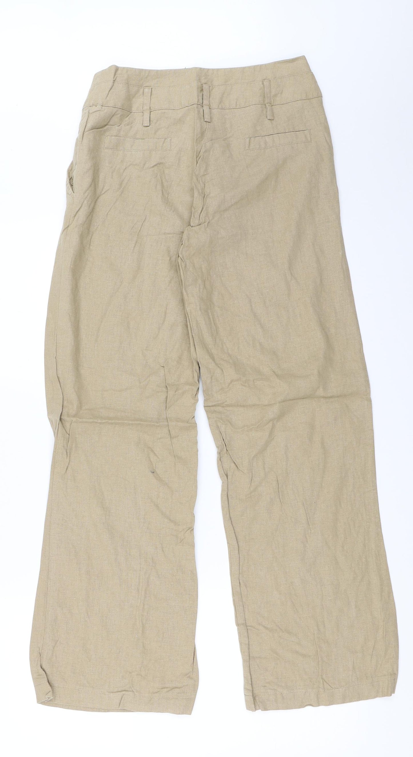 Dorothy Perkins Womens Beige   Trousers  Size 6 L29 in