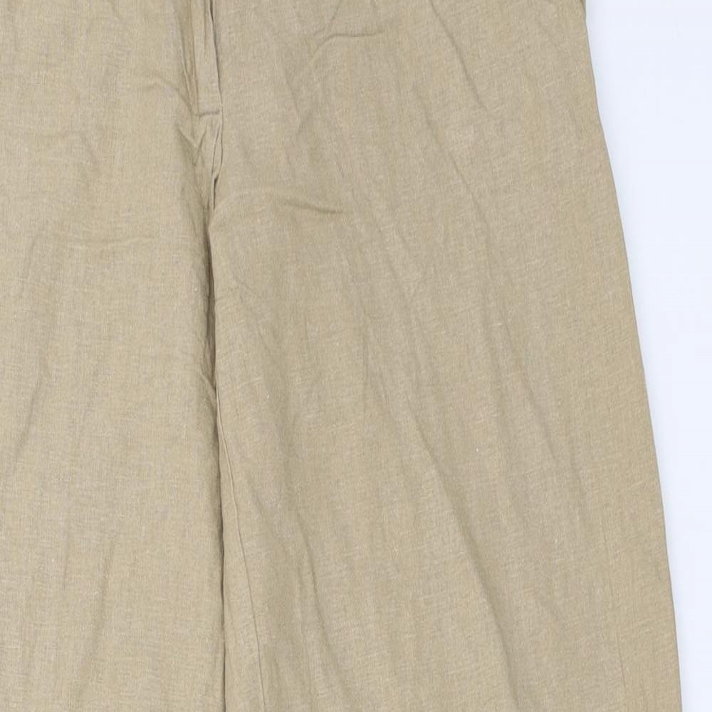 Dorothy Perkins Womens Beige   Trousers  Size 6 L29 in