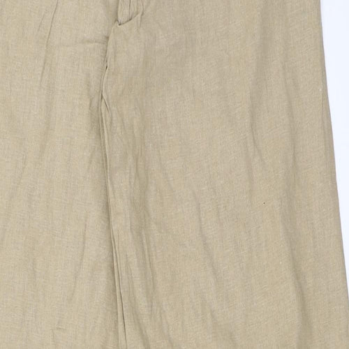 Dorothy Perkins Womens Beige   Trousers  Size 6 L29 in