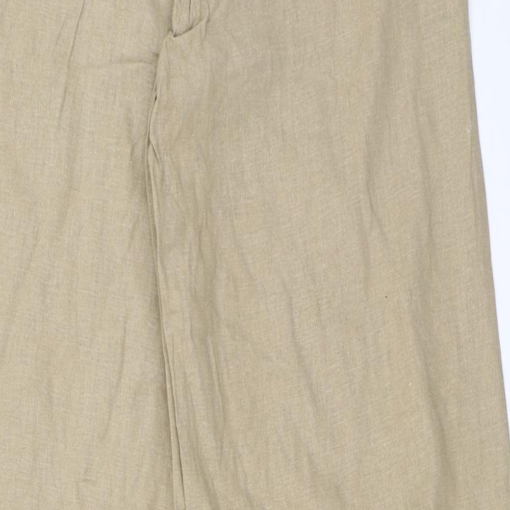 Dorothy Perkins Womens Beige   Trousers  Size 6 L29 in