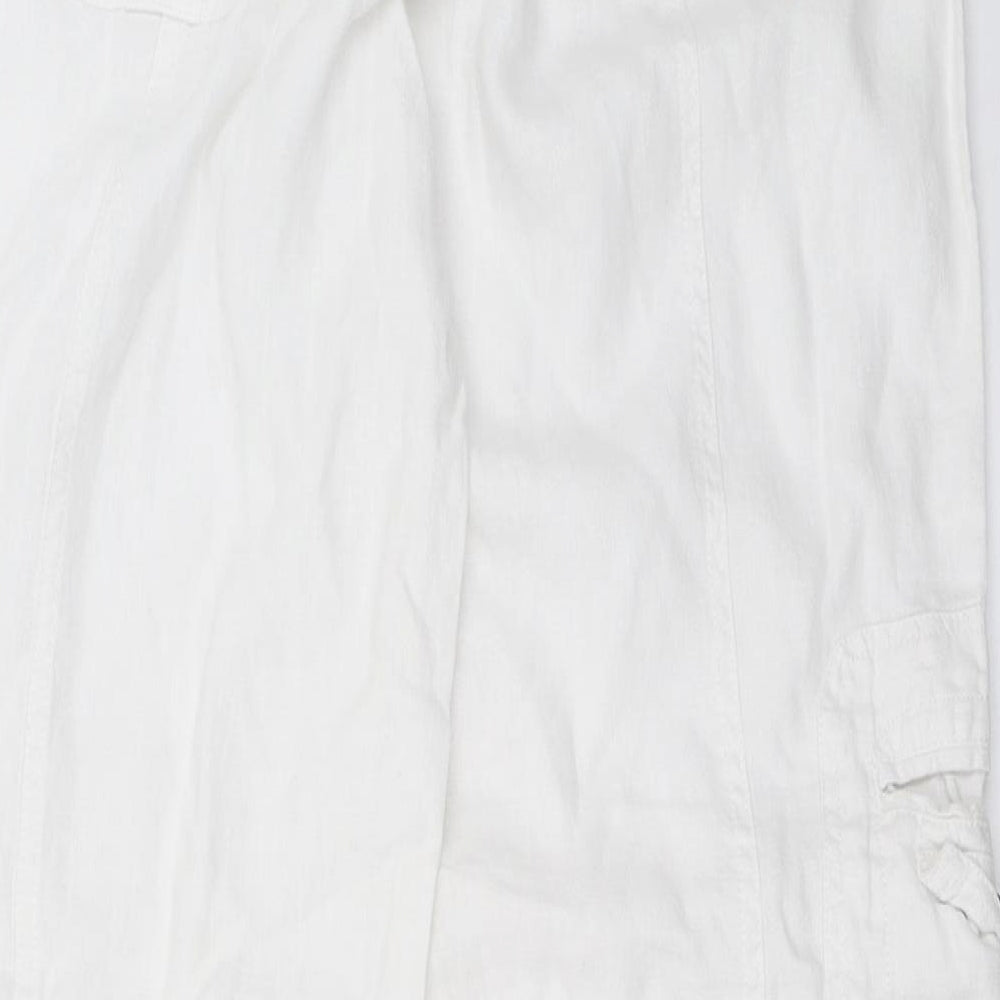 Cherokee Womens White   Trousers  Size 8 L30.5 in