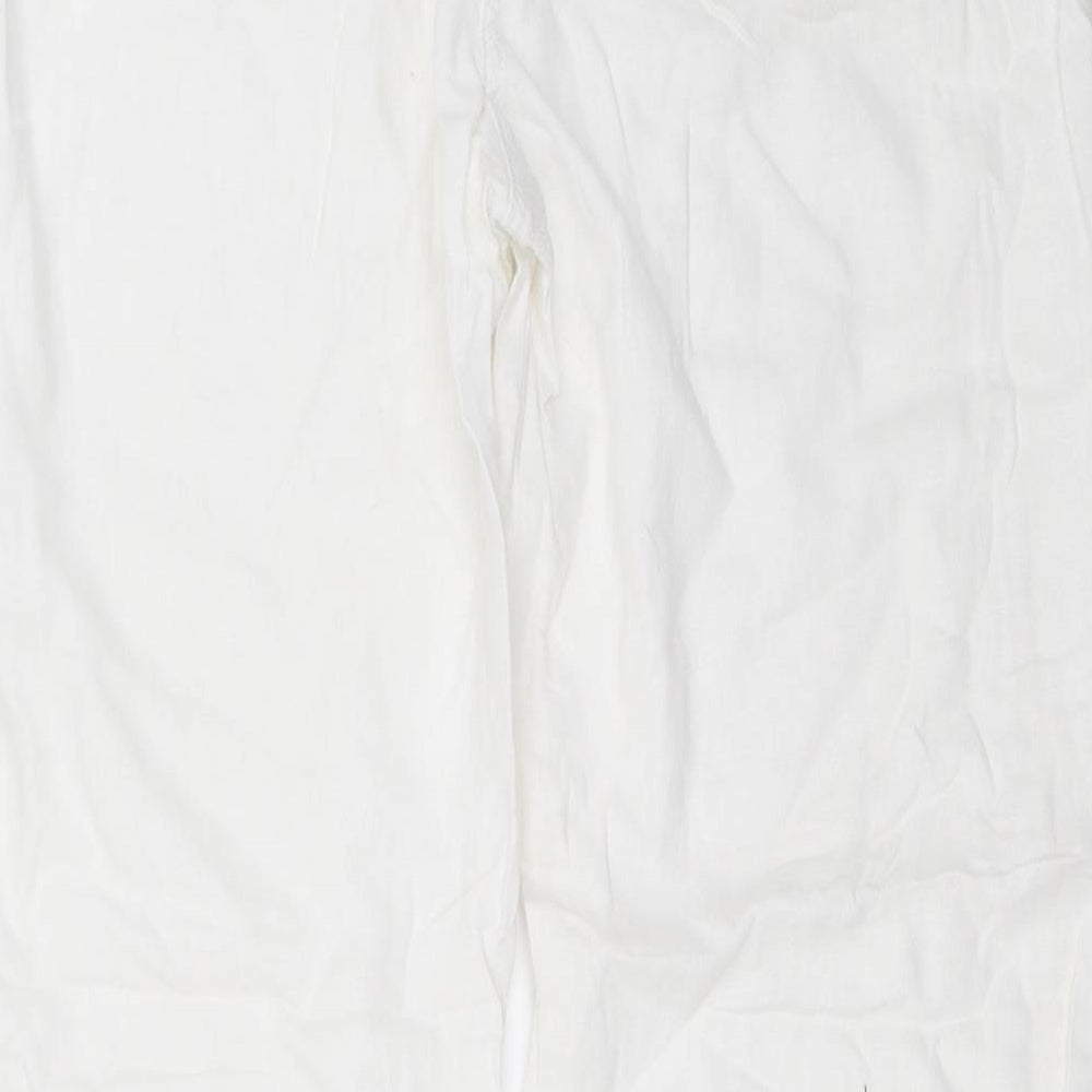 Marks and Spencer Womens White   Trousers  Size 16 L30.5 in