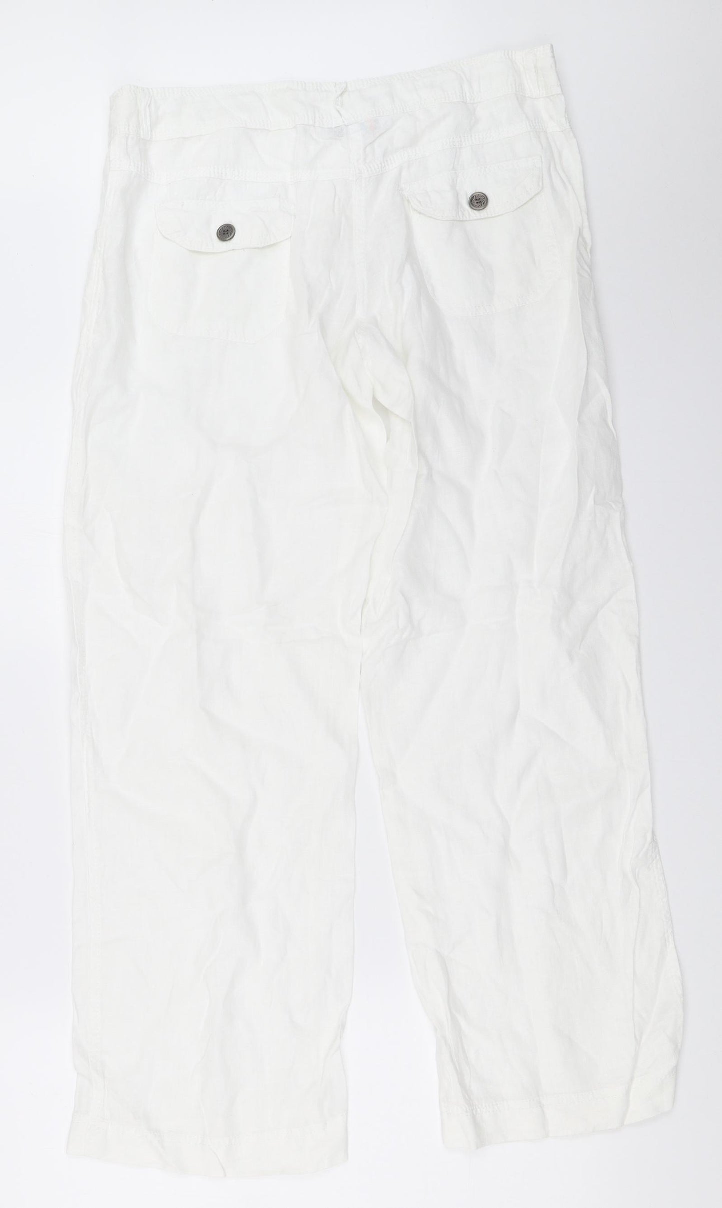 Atmosphere Womens White   Trousers  Size 12 L30.5 in