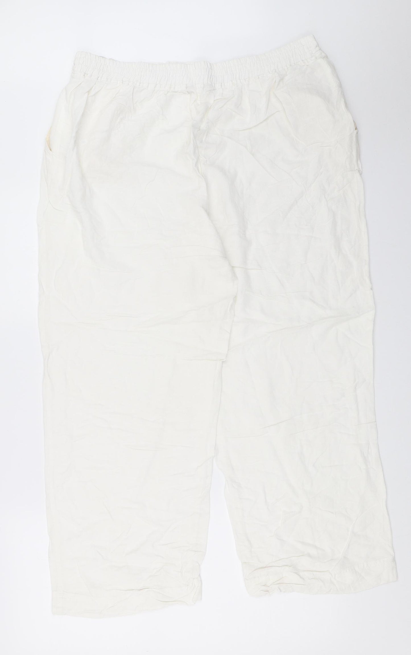 Anthology Womens White   Trousers  Size 18 L27 in