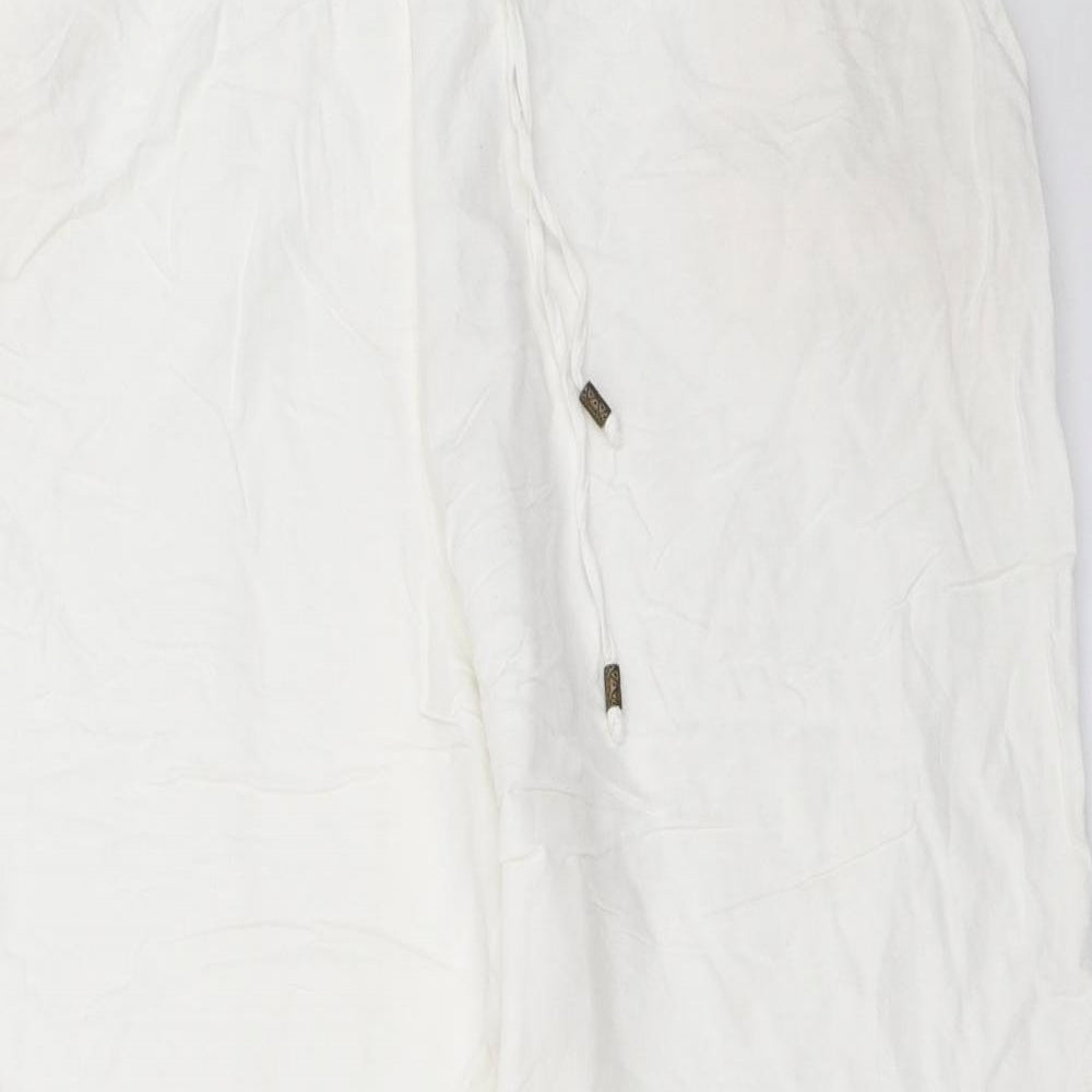Anthology Womens White   Trousers  Size 18 L27 in