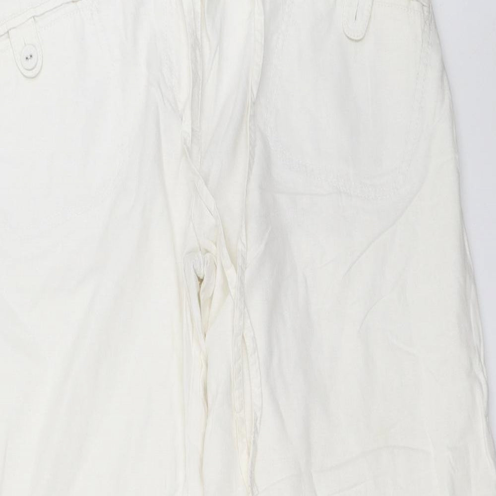 NEXT Womens White   Trousers  Size 16 L29 in