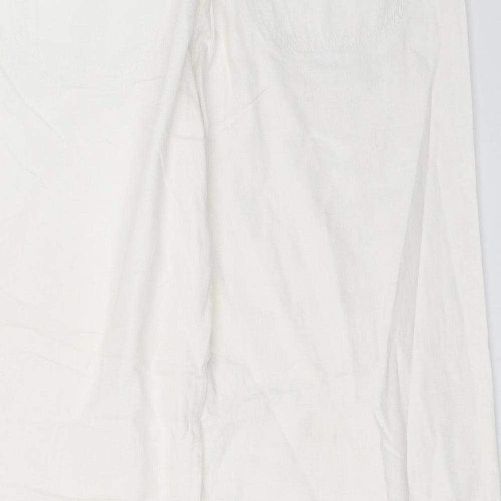 NEXT Womens White   Trousers  Size 16 L29 in