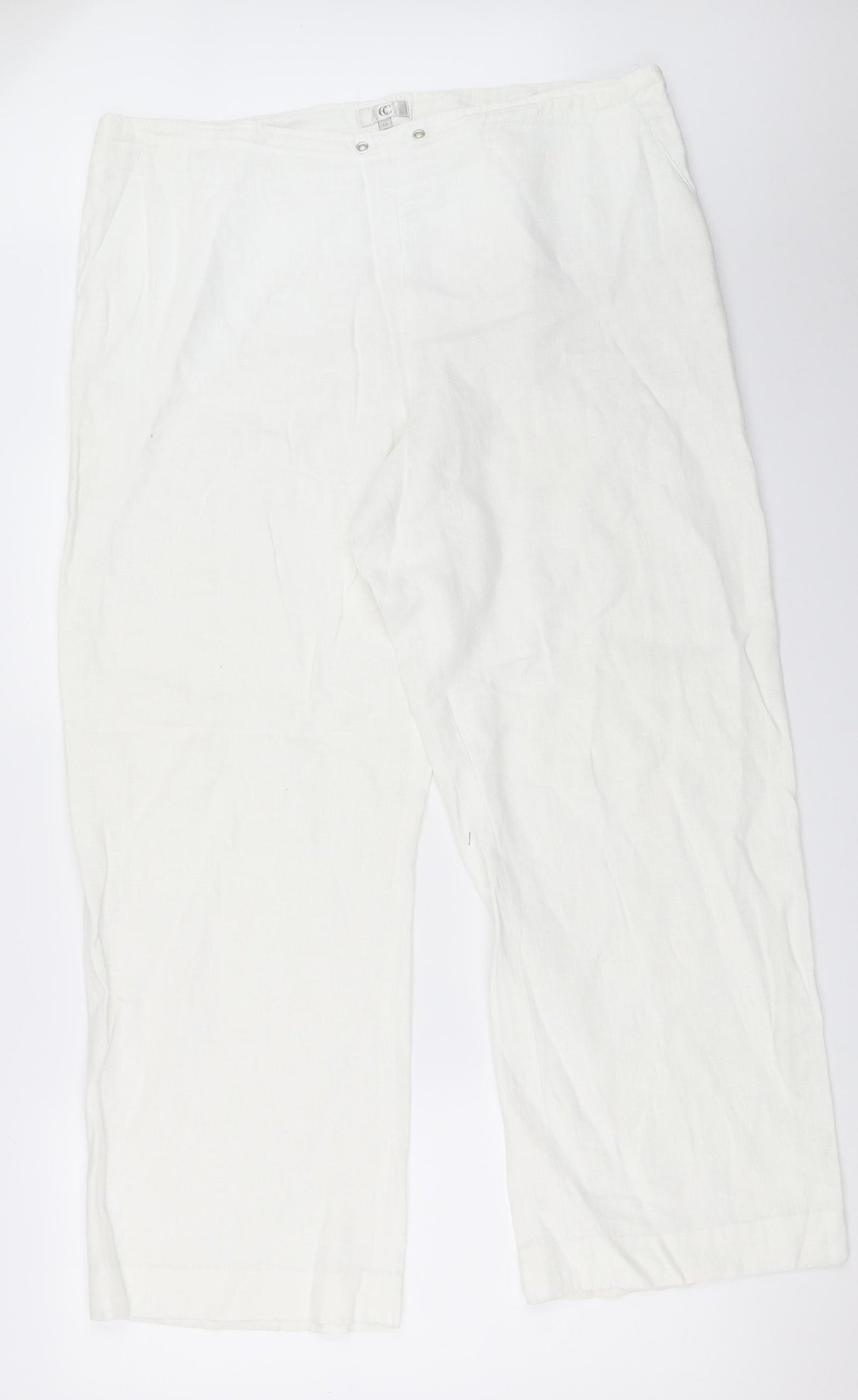 Country Casuals Womens White   Trousers  Size 16 L28 in
