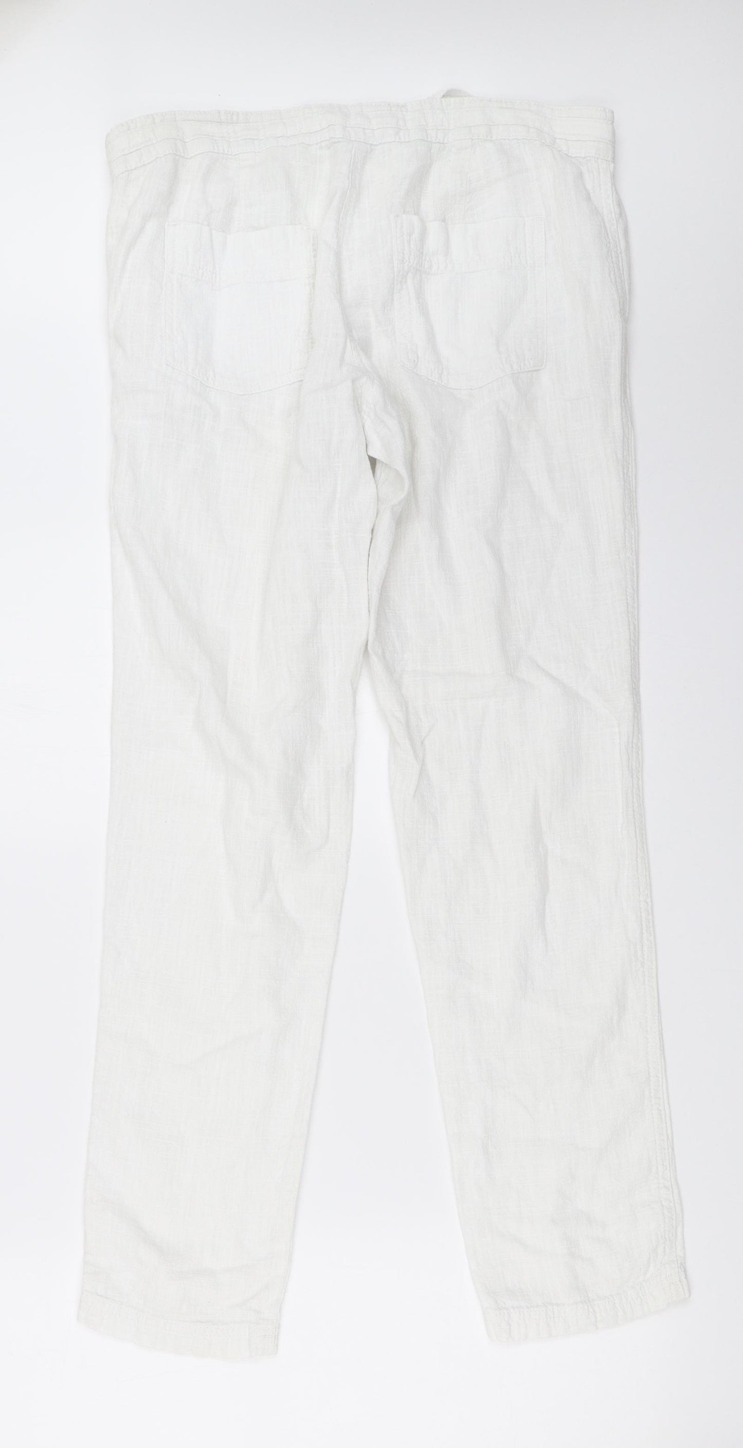 NEXT Womens White   Trousers  Size 10 L30 in