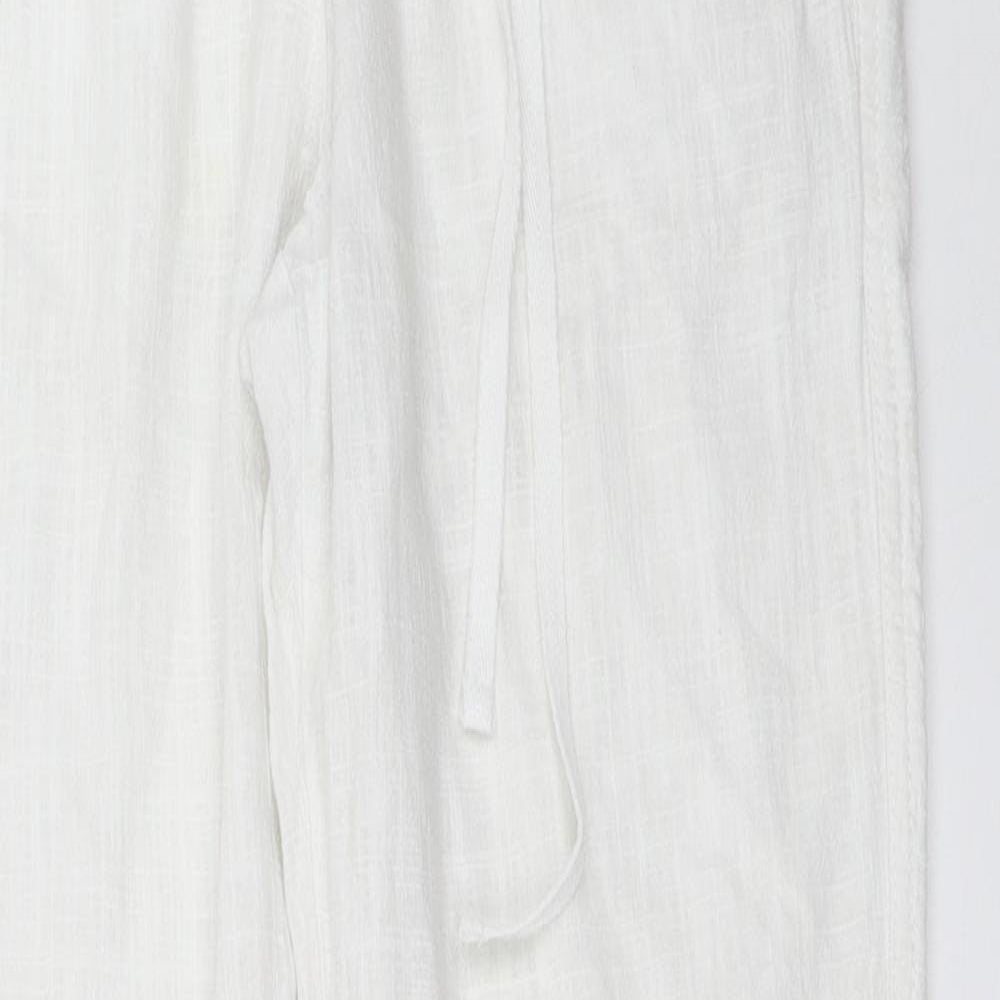 NEXT Womens White   Trousers  Size 10 L30 in