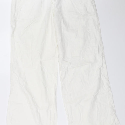 George Womens White   Trousers  Size 12 L31.5 in