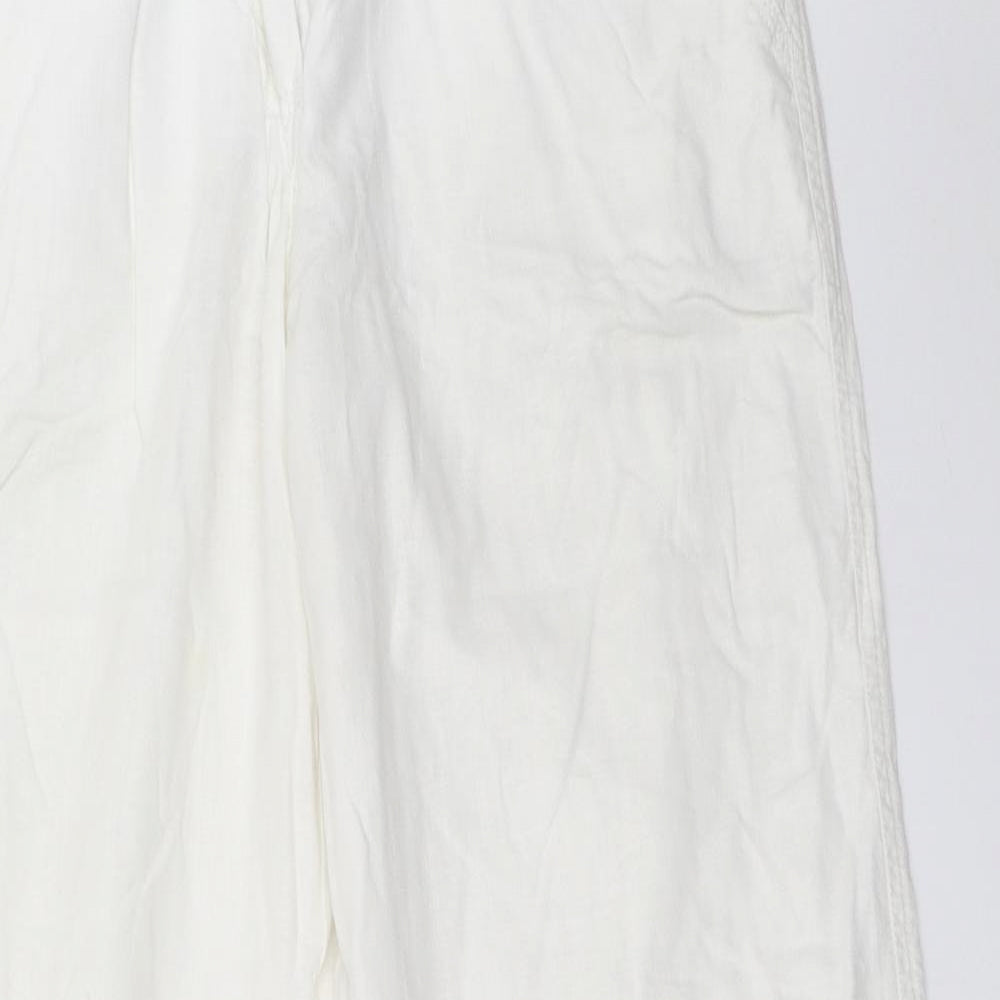 George Womens White   Trousers  Size 12 L31.5 in
