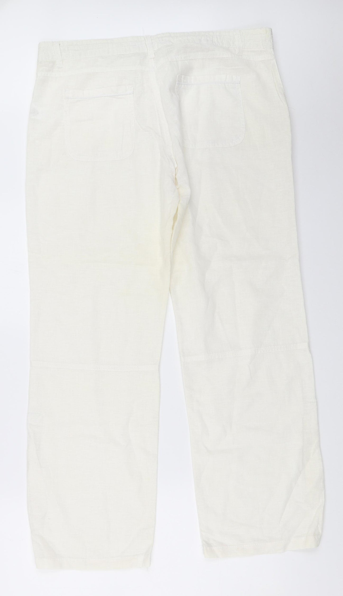 Atmosphere Womens White   Trousers  Size 14 L30 in