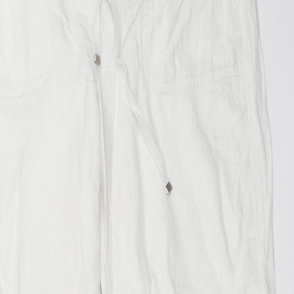 George Womens White   Trousers  Size 8 L29 in