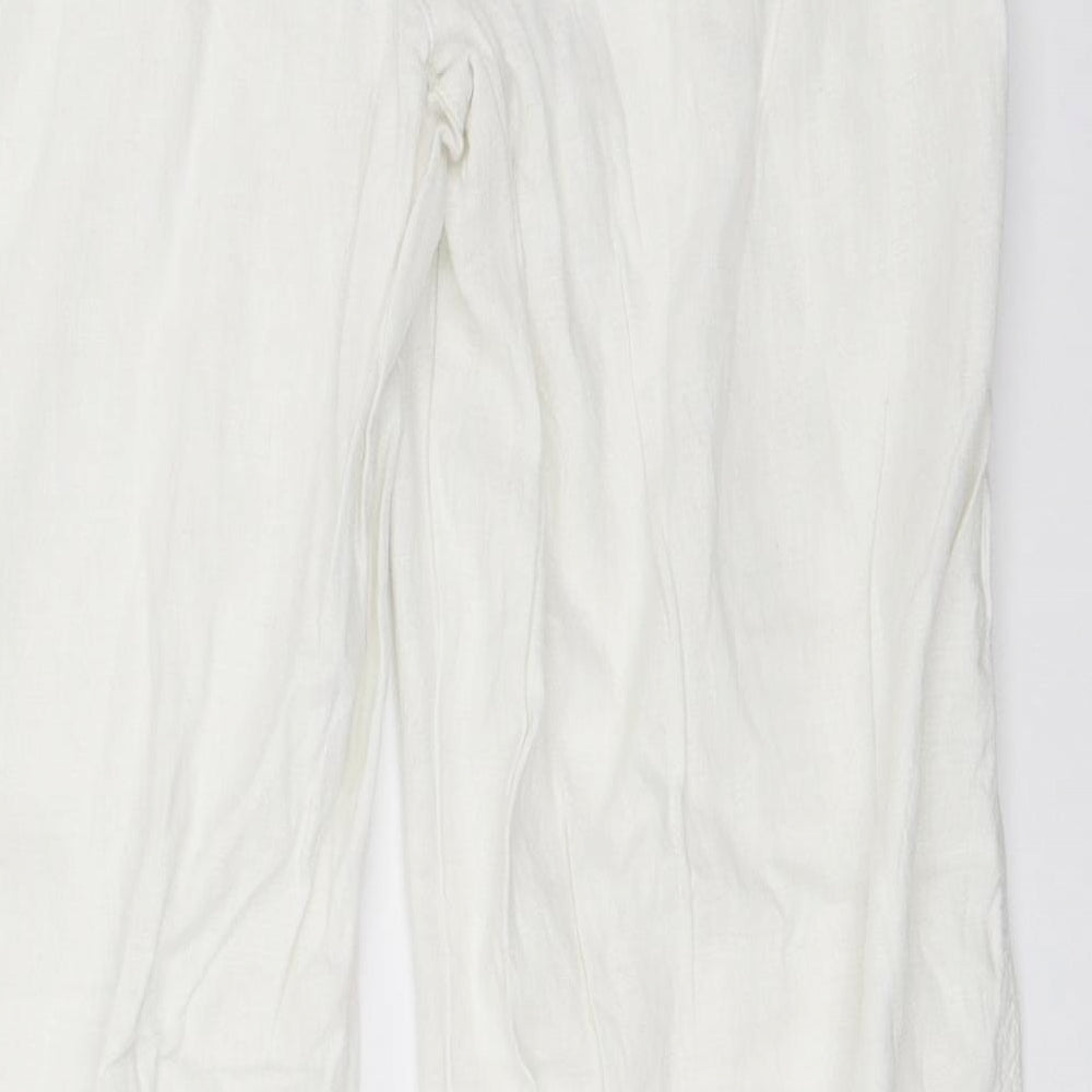 George Womens White   Trousers  Size 8 L29 in
