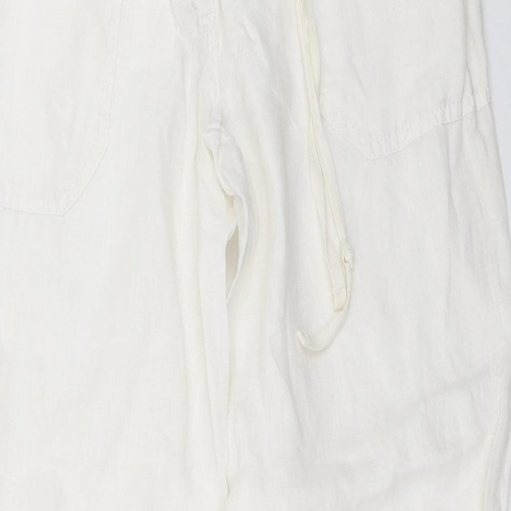Atmosphere Womens White   Trousers  Size 8 L30.5 in
